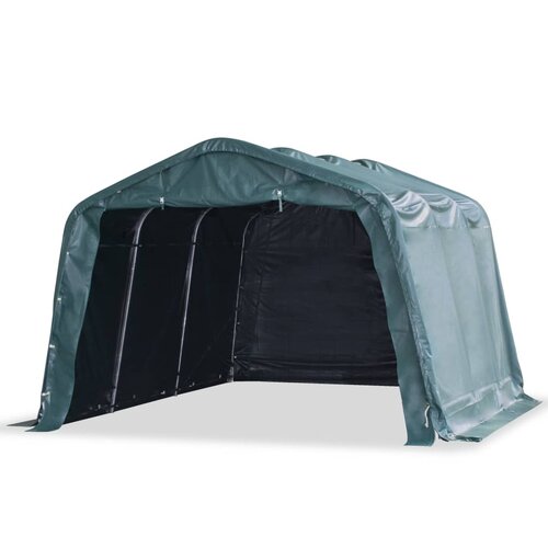 vidaXL Premični šotor za živino 550 g/m² PVC 3,3x4,8 m temno zelen Cene