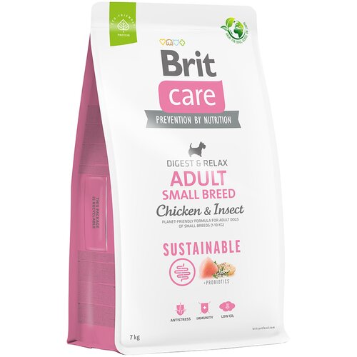 Brit Care Dog Sustainable Adult Small Breed piščanec & insekti - Varčno pakiranje: 2 x 7 kg Cene