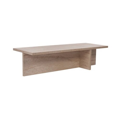 Hanah home Klub sto Harbor, 120x30x45 cm, Krem Slike