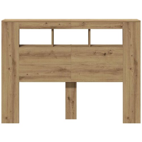  LED uzglavlje boja hrasta artisan 140x18,5x103,5 cm drveni Slike