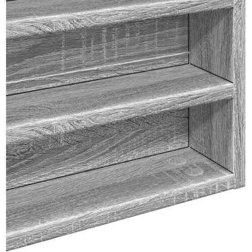  Vitrina boja sivog hrasta sonome 100x8,5x50 cm drvena Slike