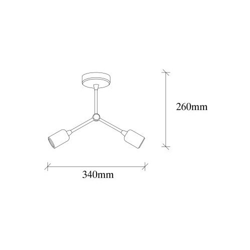 Opviq Luster Sparrow-1252, 26cm, 34x10cm 2xE27, 40W Cene