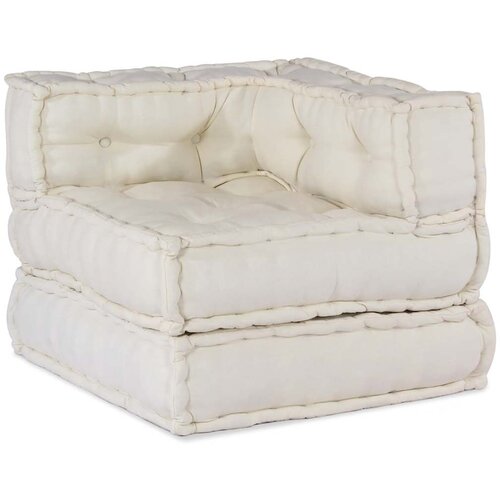 vidaXL Modularna sofa krem boje 70x70x54  tkanina - Krema 1 kutna sofa Cijene