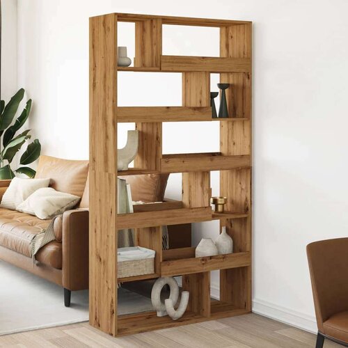 VidaXL Sobna pregrada boja hrasta 100x33x187,5 cm konstruirano drvo Slike