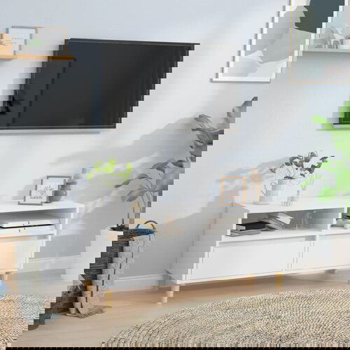 vidaXL TV ormarić bijeli 100 x 34 5 x 44 5 cm od konstruiranog drva Cijene