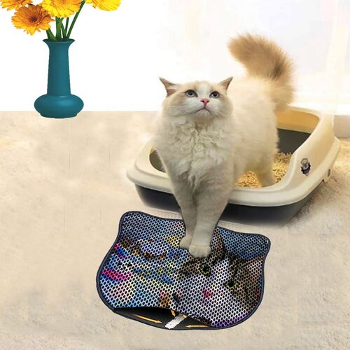 WALLXPERT Kdkafa0173 multicolor cat litter mat Cene