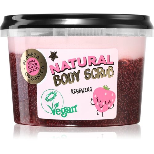 Planeta Organica Organic Strawberry &amp;amp; Chia Seeds piling za njegu tijela 250 ml Slike