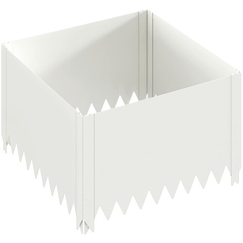  Ograda oko Travnjaka 60 x 60 x 35 cm Čelik Bijela Slike