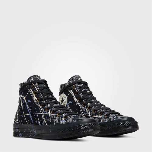 Converse mu&amp;Scaron;ke patike chuck 70 paint splatter unisex siyah sneaker Slike