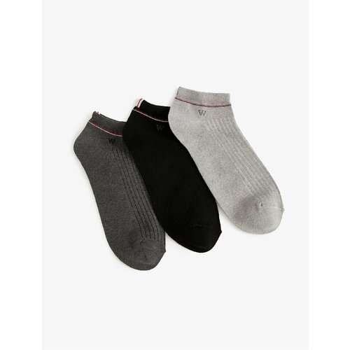 Koton 3-Pack of Booties Socks Multi Color Strip Detailed Cene