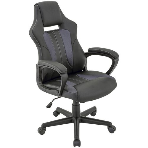 XORA GAMING STOL kovina, umetna masa, tekstil siva, črna Cene