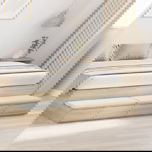 VidaXL Noćni ormarić Sonoma drvo Konstruirano drvo 150 x 36.5 x 16.5 cm Slike