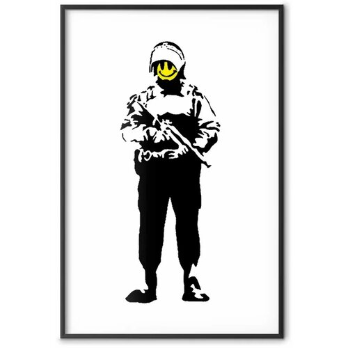  Plakat - Smiling Policeman 60x90 Crni okvir Slike