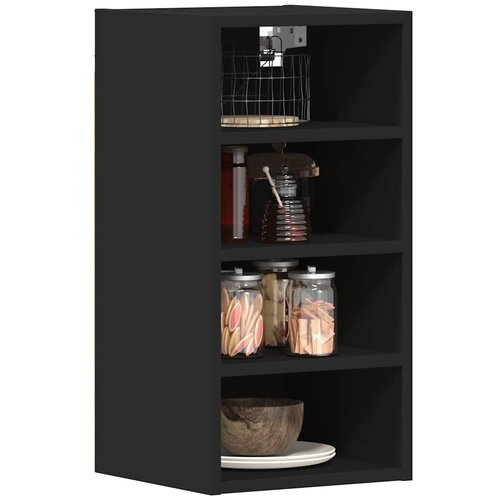 vidaXL Viseći ormarić crni 30x29,5x60 cm izrađeno drvo Cijene