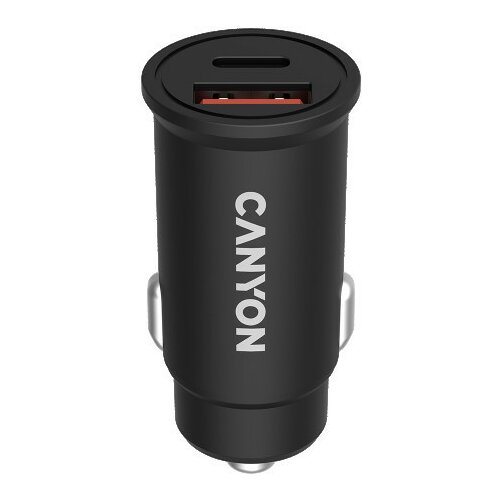  Canyon, PD 30WQC3.0 18W Pocket size car charger with 1-USB A+ 1-USB-C Input: DC12V-24V, Output: USBC: PD30W( 5V3A9V3A12V2.5A15V2A20V1.5A), Cene