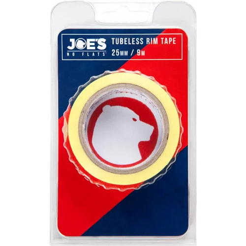 Joe's No Flats Tubeless Rim Tape 60 m 25 mm Yellow Zračnico