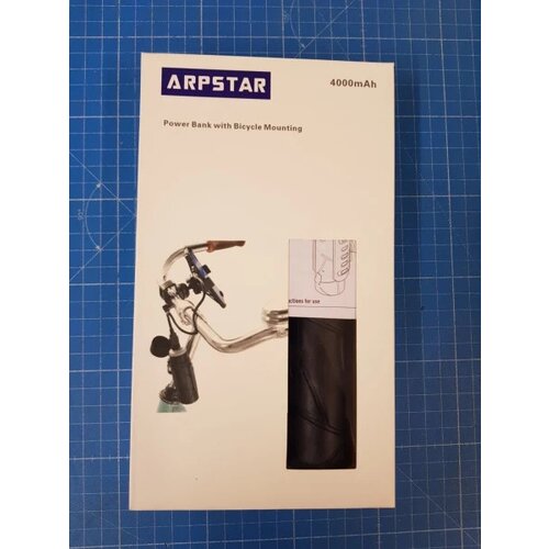Alpha Star powerbank sa držačem za bicikl 4000mAh + kabl USB-A na Micro USB ( 77200 ) Slike