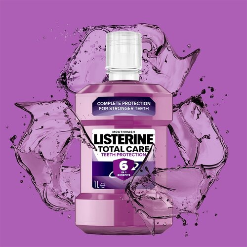Listerine mouthwash Total Care Clean Mint vodica za ispiranje usta za svjež dah 1000 ml Slike