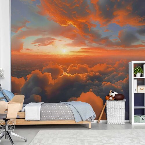  Foto tapeta - When Dawn Tickles the Clouds: A Spectacle of Colors on the Morning Sky 450x315 Cijene