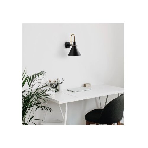 Opviq vall lamp zidna crna lampa arco 15040 Slike