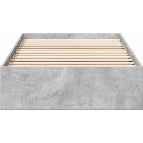  Okvir kreveta s pohranom s ladicama Betonska siva 80 x 200 cm Slike