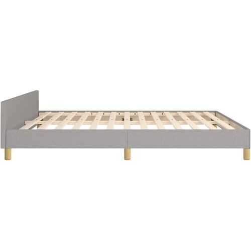  Okvir kreveta bez madraca svjetlosivi 180x200 cm od tkanine Slike
