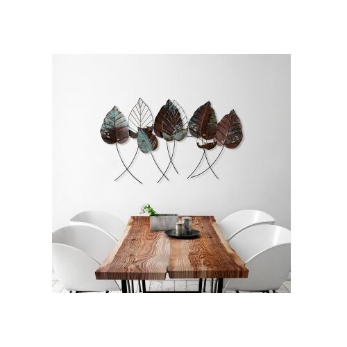 WALLXPERT dekorativni metalni zidni pribor casting leaf 3 Cene