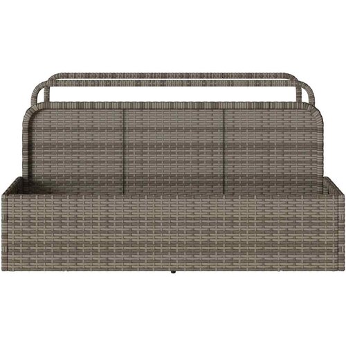  Plovak za bazen Siva 110x100x57 cm Poli ratan Slike