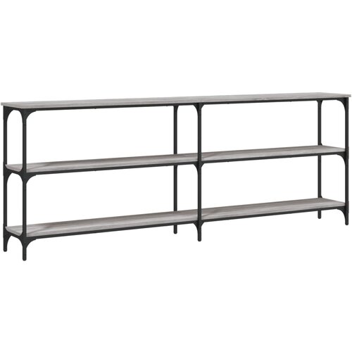 Maison Chic konzolna miza - miza ob steni siva sonoma 200x29x75 cm inženirski les, (21786491) Slike