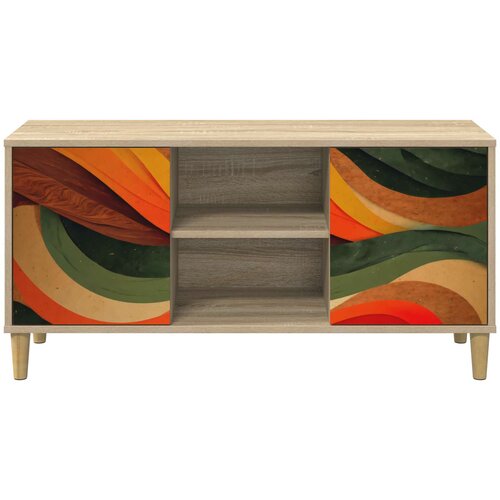  ormar BONN 102 x 33 x 50 cm Sonoma Konstruirano drvo Slike