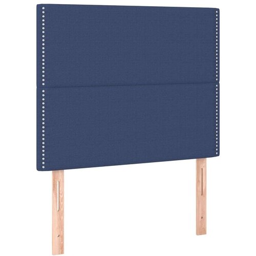 vidaXL Krevet s oprugama i madracem plavi 90 x 200 cm od tkanine Cijene