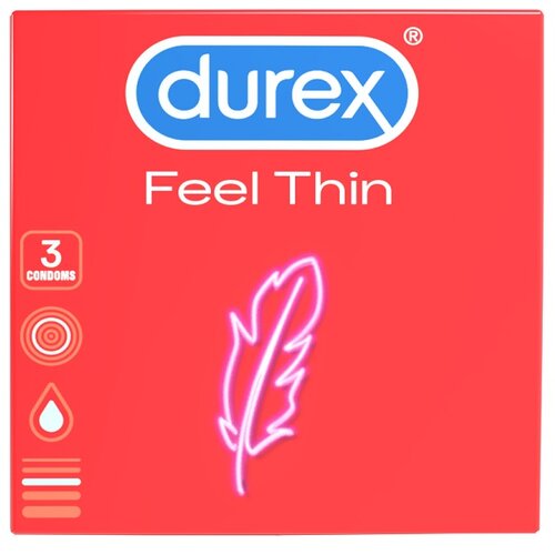 Durex feel thin kondomi 3 komada Slike