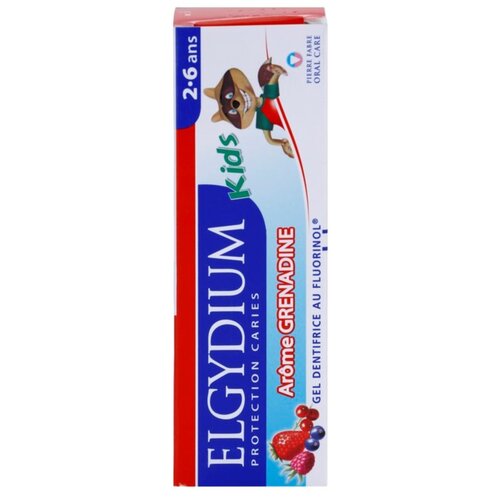 Elgydium Kids pasta za zube za djecu okus Grenadine (3-6) 50 ml Slike