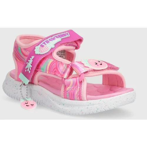 Skechers Otroški sandali JUMPSTERS SANDAL SPLASHERZ roza barva
