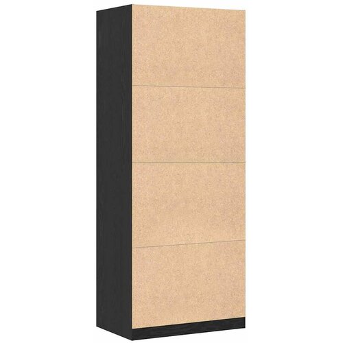  s policom Crni hrast 80 x 50 x 200 cm Konstruirano drvo Slike