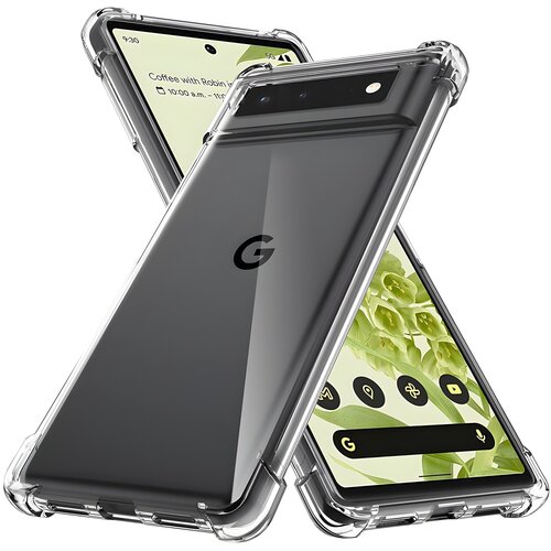 Techsuit Silikonski ovitek z ojačanimi robovi za Google Pixel 6 Pro - Prozorna Cene