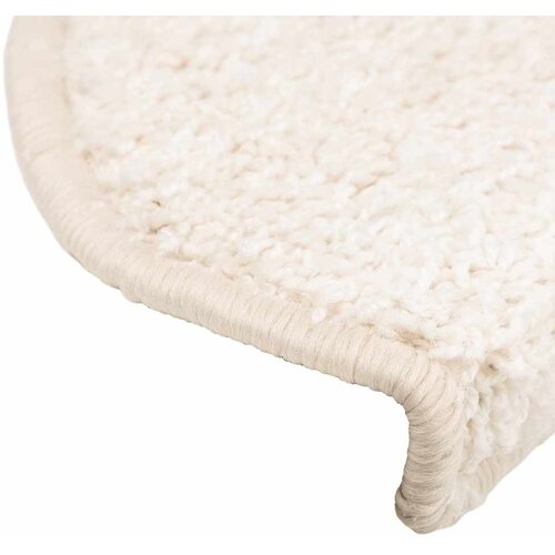  Prostirke za stepenice 30 kom 65x21x4 cm Bijele poluokrugle velike - Bijela 65 x 21 x 4 cm 30 Bijela Slike