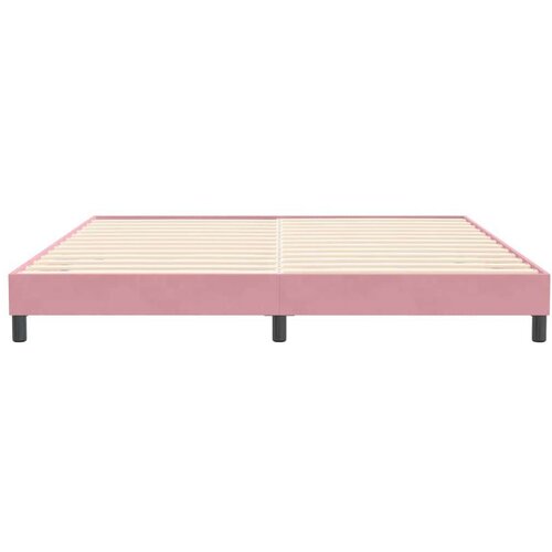  posteljni okvir brez vzmetnice roza 200x220 cm žamet, (21829049) Slike