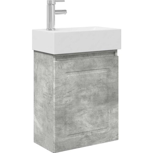 vidaXL Kopalniška omarica s tapo Betonsko siva 45,5 x 22,5 x 84 cm, (5000245104) Cene