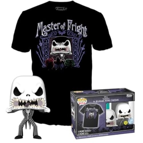 Funko Set figure POP &amp;amp;#38; Tee Nightmare Before Christmas Jack Skellington Exclusive Slike