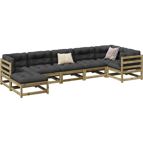  7-dijelni set vrtnih sofa od impregnirane borovine Cene