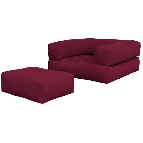 Karup Design Raztegljiv fotelj Cube Bordeaux Cene
