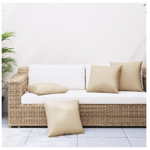vidaXL Blazine za kavč 4 kosi bež 60x60 cm blago Cene