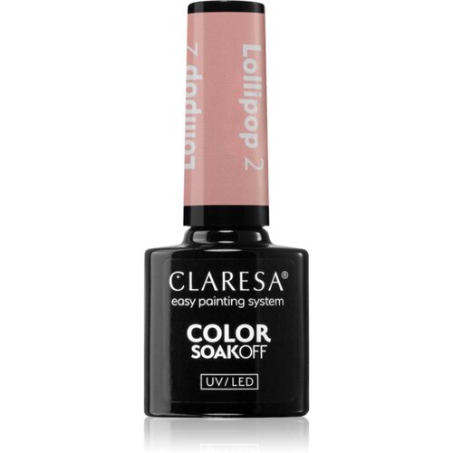 Claresa SoakOff UV/LED Color Lollipop gel lak za nohte odtenek 2 5 g Slike