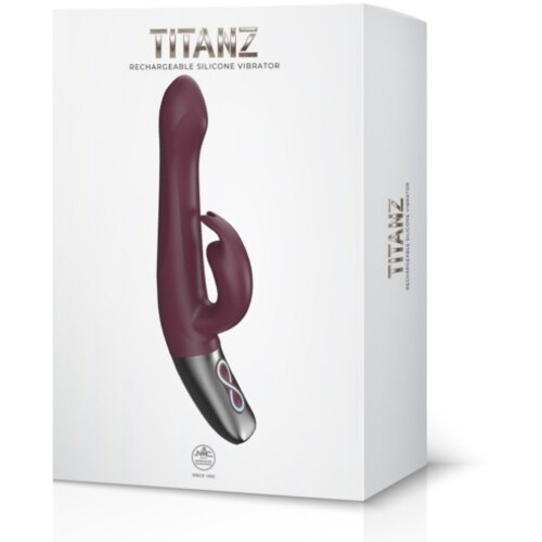NMC Titanz Vibrator Rabbit Titanz 8,5 Rubine Red Cene