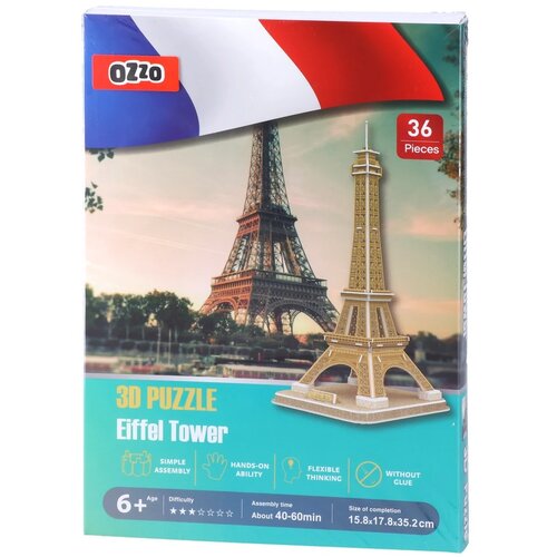 Ozzo 3D Puzzle, slagalica, 3D, Ajfelov toranj, 36k Cene