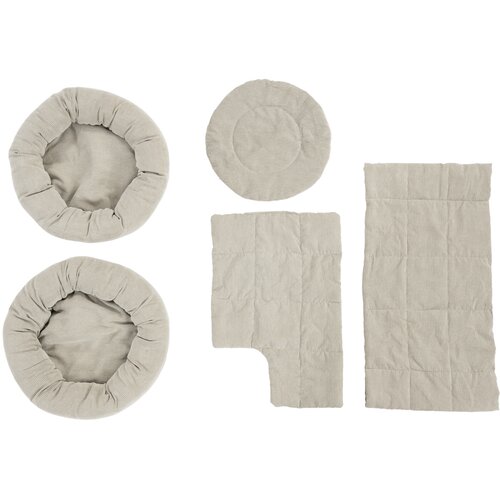 Natural Paradise rezervni dijelovi - Magnolia XL Plus set jastuka: sivozelena, samt Slike