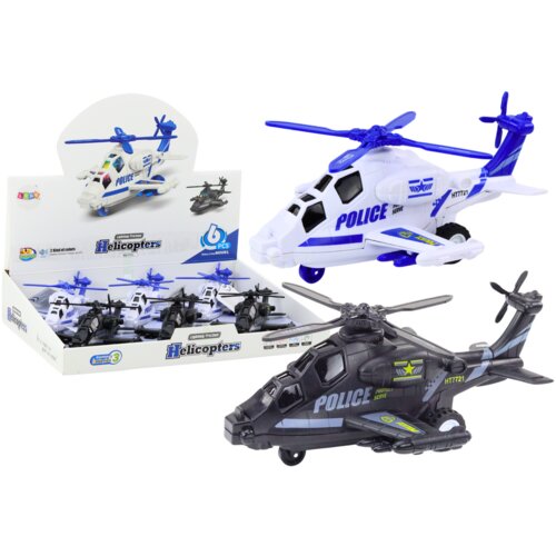 Police Helicopter White or Black Friction Drive Light and Sound Cijene