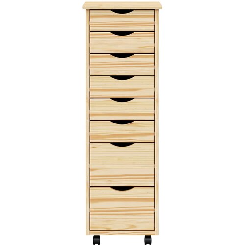  Pokretni ormar s ladicama MOSS Prozirni lak 34 x 39 x 103 cm Slike
