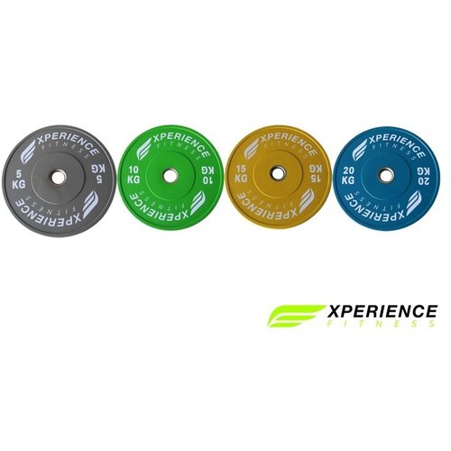  set bumper ploča u boji experience fitness 100 kg Cene